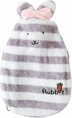Manchalk Hot Water Bottle Rabbit Bunny Baby Kids Hot Water Bag With Rabbit Plush Cover Hand Foot Warmer Heat Up Portable Reusable Therapy Heating Pad Chrismas