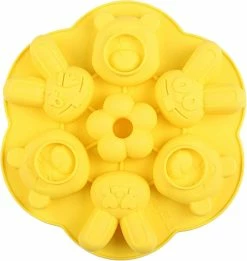 Unbranded Silicone Baby Food Storage Container Silicone Cake Mold Cartoon Steamed Cake Mold Baby Food Supplement Mold