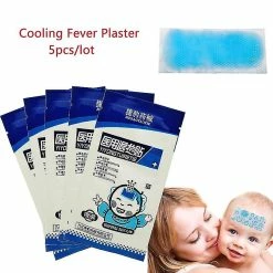 Sl Chang 5pcs Gesso Da Febre De Resfriamento Chinês Para Crianças Temperatura Do Bebê Gelo Gelado De Resfriamento Instantâneo Patch Baby Resfriamento Físico Gesso