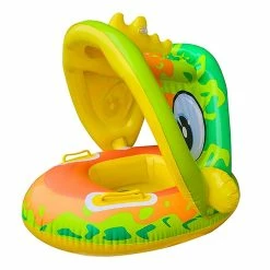 Jscxcf Baby Swimming Pool Float,add Tail Never Flip With Removable Uv Sun Protection Canopy, Toys Swimming Pool Accessories