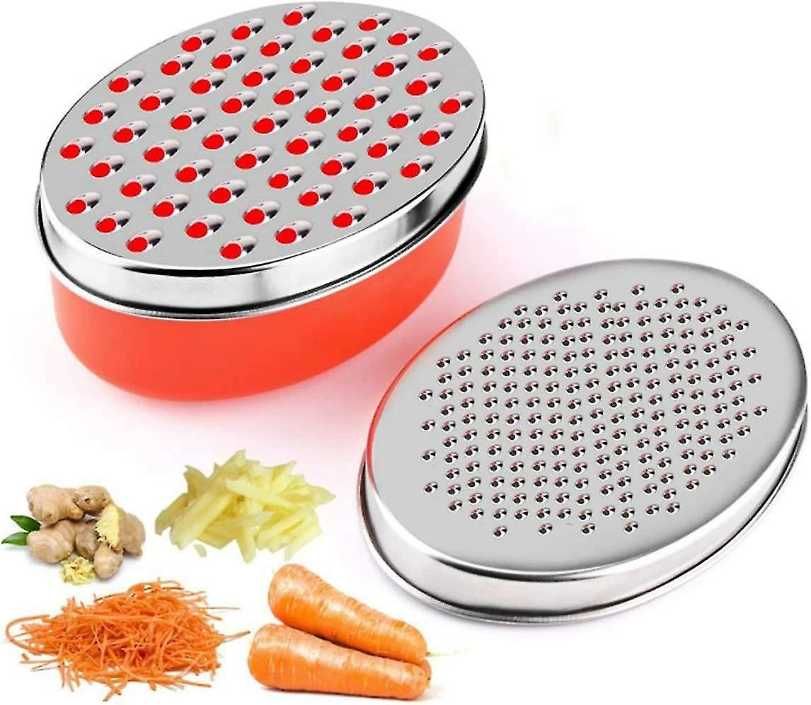 Unbranded Cheese Grater With Food Storage Container And Lid Vegetable Choppershredder For Cheese & Vegetables (black)