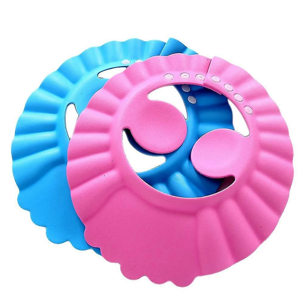 Mryenc 3pcs Baby Shower Caps,3 Colors Baby Bathing Hat Kids Adjustable Shower Cap Kids - Image 2