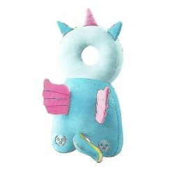 Unbranded Toddler Baby Head Protection Cushion Backpack Wearblue