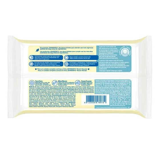 Kit Toalhas Umedecidas Johnsons Baby Recém-Nascido 6 Pacotes Com 96 Unidades Cada - Johnson's Baby - Image 3