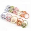 Liangnv Baby Hair Ties With Bows Flower For Toddler - 2 Inch Elastic Ponytail Holders Small Hair Ties For Baby Girls Infants Hair Accessories 10 Pieces