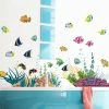 Liangnv Heytea Cartoon Colorful Underwater World Fishes Sea Plants Removable Wall Sticker Decal, Children Kids Baby Home Room Nursery Diy Decorative Adhesive