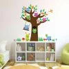 Liangnv Heytea Colorful Cute Cartoon Animals Owls Bird Having Fun On The Tree Removable Wall Sticker Decal, Children Kids Baby Home Room Nursery Diy Decorativ