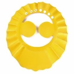 Treingi Baby Kids Shower Cap Hair Wash Bath Soft Waterproof Protect Shield Hat
