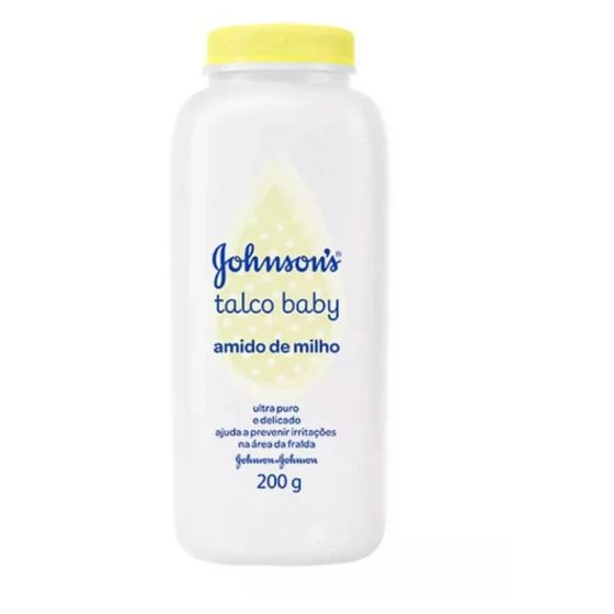 Johnsons Baby Talco Infantil Amido De Milho 200g