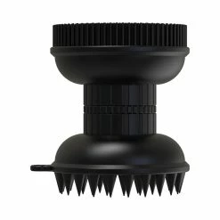 Unbranded Double-head Silicone Shampoo Brush With Shampoo Dispenser Shower Massage Brush For Baby Adults Pet New1pcs-black