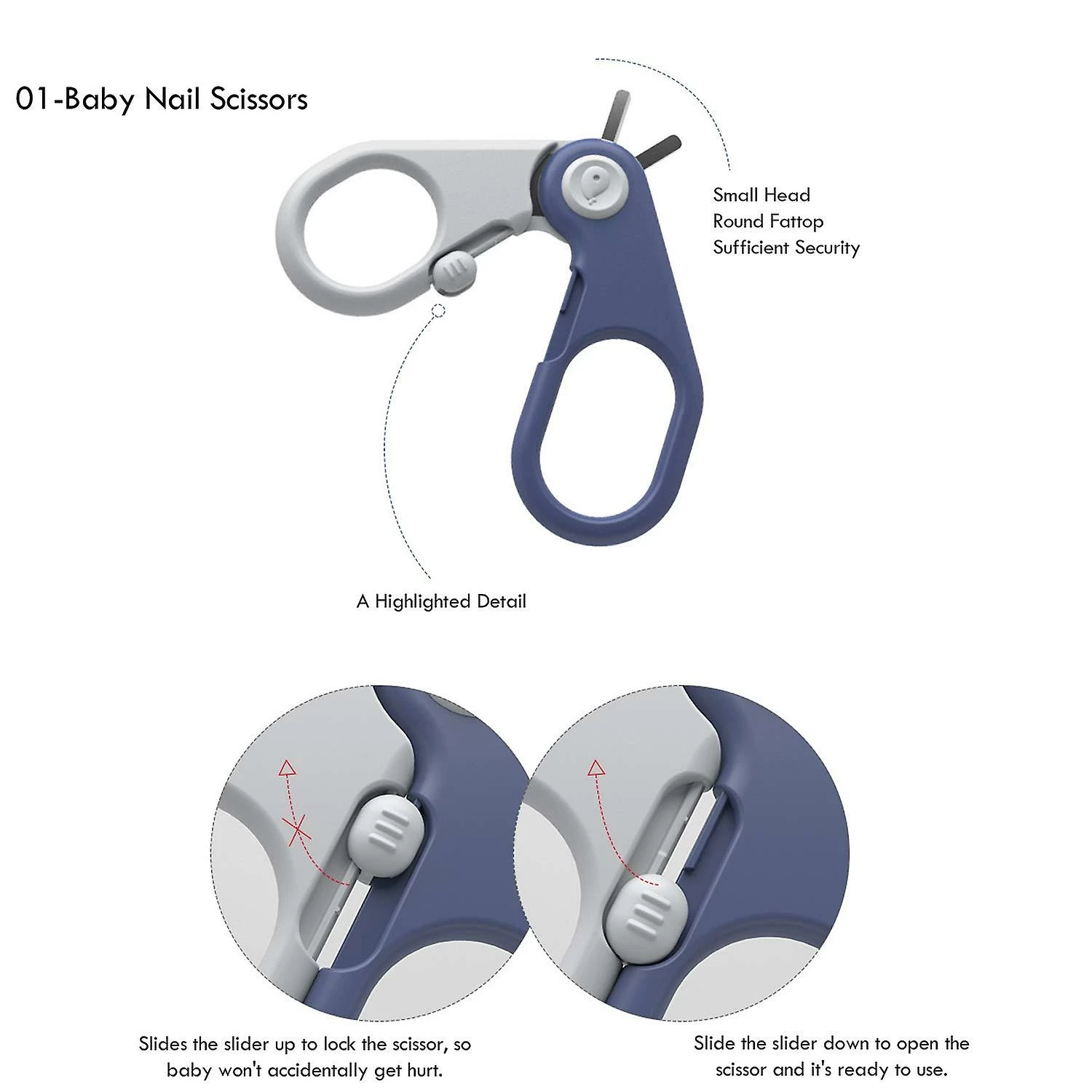 Unbranded 5-in-1 Baby Nail Care Kits With Cartoon Whale Case, Baby Manicure Pedicure Set For Newborn - Image 2