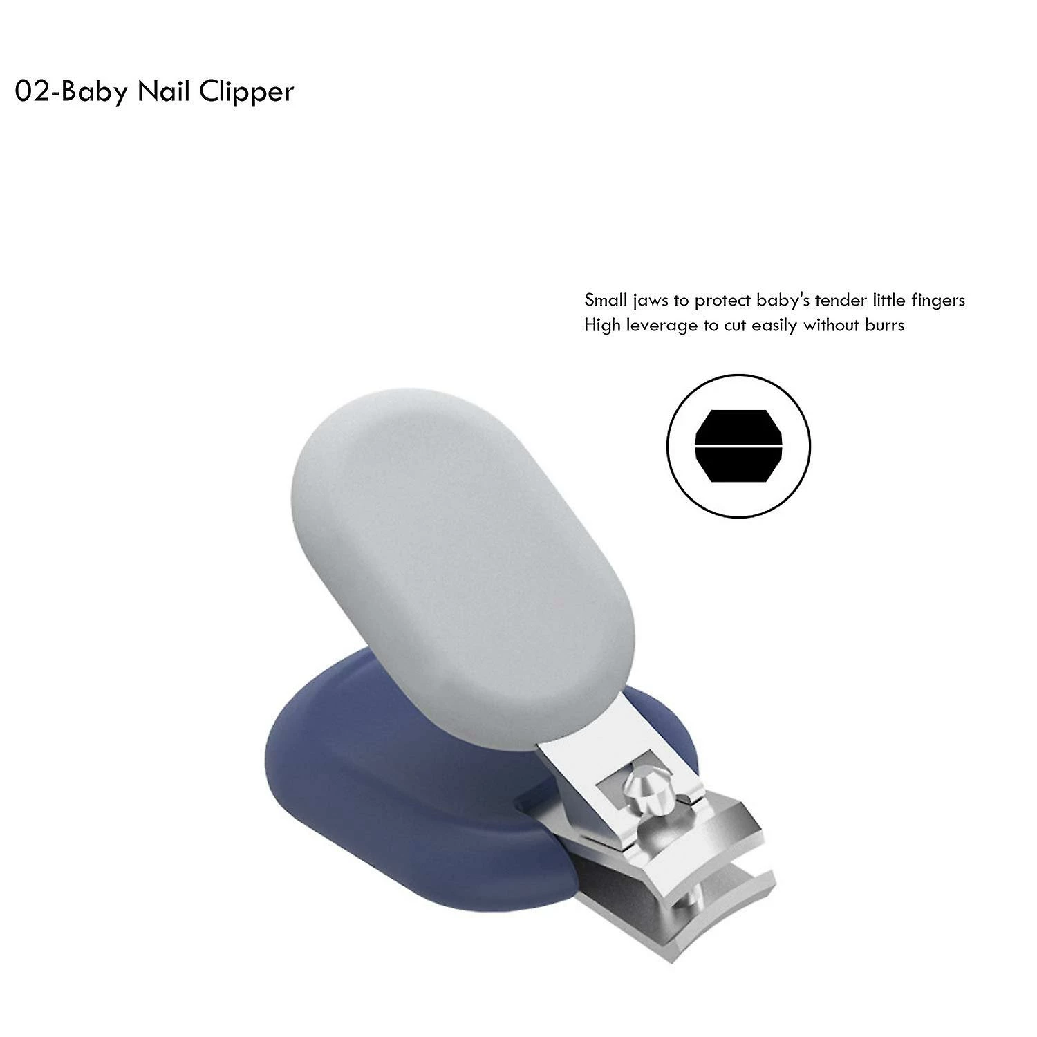 Unbranded 5-in-1 Baby Nail Care Kits With Cartoon Whale Case, Baby Manicure Pedicure Set For Newborn - Image 3