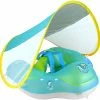 Unbranded Baby Sun Protection Swim Ring Swim Trainer With Removable Sun Canopy Yanlieso