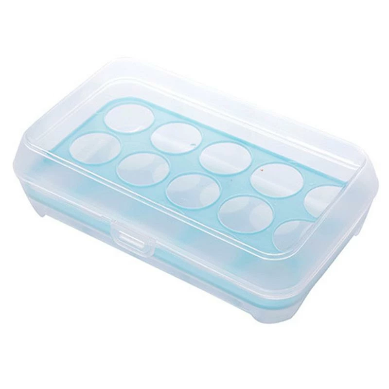 Unbranded 15 Grids Eggs Storage Box Refrigerator Fresh Food Container Case Portable Wild Picnic Egg Organizer Egg Box Holder - Image 2
