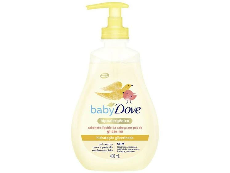 Sabonete Líquido Infantil Baby Dove - Hidratação Glicerinada 400ml
