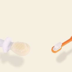 Unbranded 4pcs Set Baby Tongue Cleaner/safety Guard+scraper Newborn+soft Bristle Toothbrush+silicone Training Teeth Brush Compatible With Kids,infants,toddlers