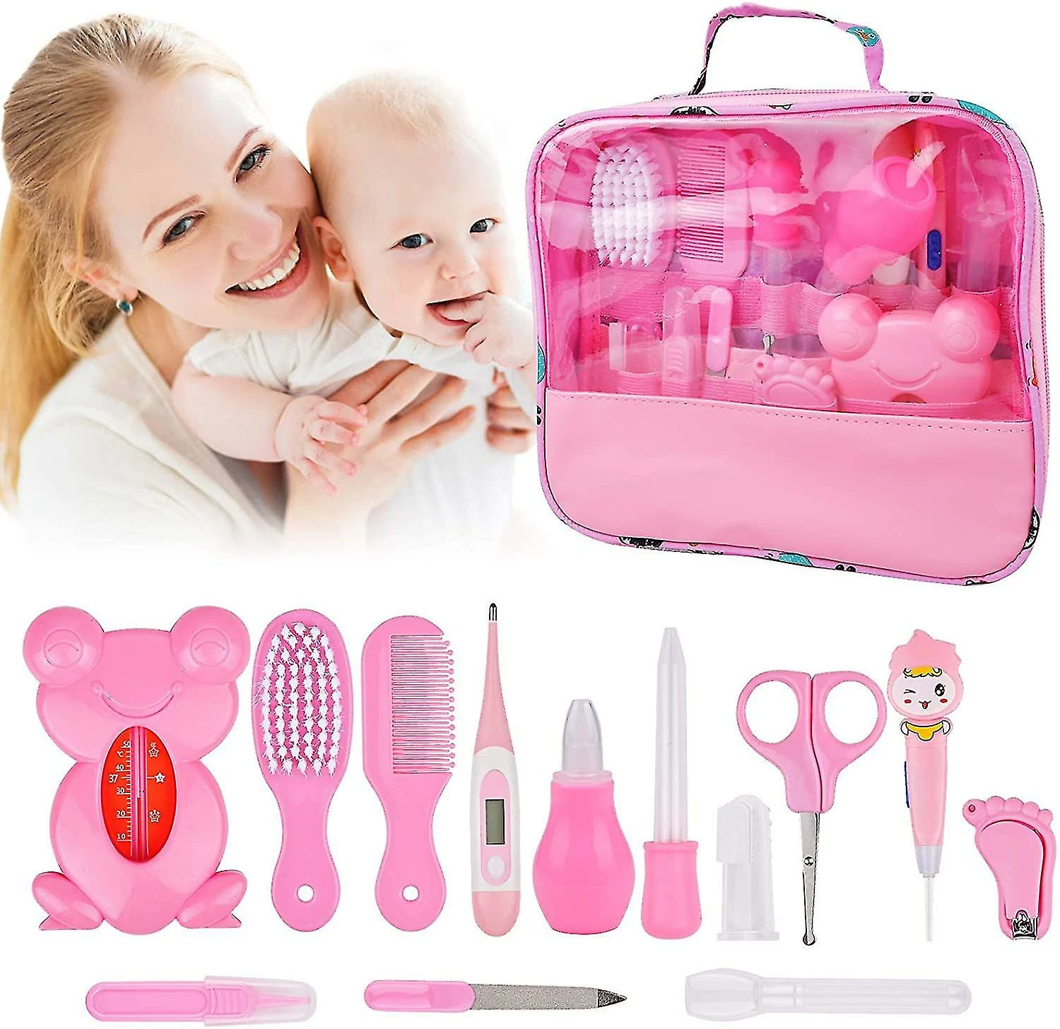 Unbranded Kit De Cuidados De Saúde De Tosa Do Bebê 14 Set, Baby Care 13 Em 1 Newborn Essentials Stuff Shower Gif