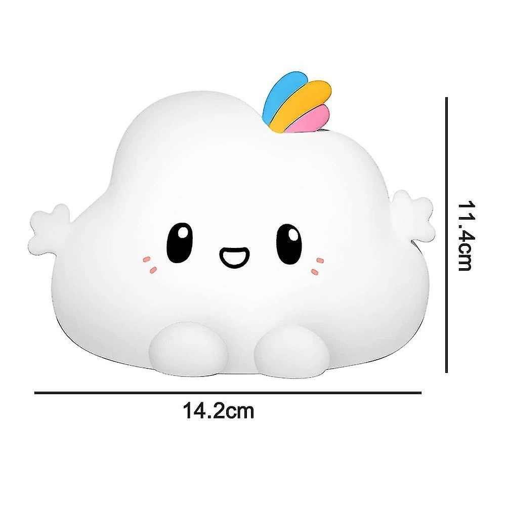 Unbranded Kids Night Lights For Kids Room, Cute Baby Night Light, Toddler Night Lights, Rechargeable Night Light For Girls, Silicone Cloud Night Light, Squishy - Image 5