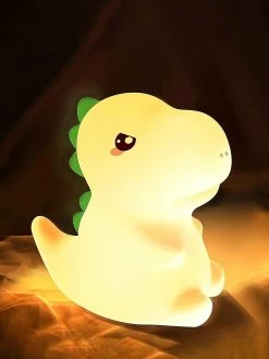 Unbranded Dinosaur Child Night Light, Rechargeable Baby Child Night Light, Baby Night Light, Portable Silicone Led Night Light, Touch Child Night Light, Usb Nig