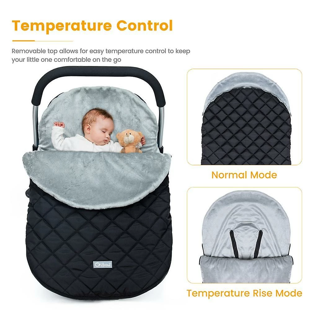 Unbranded Infant Sleeping Bag Outdoor Car Seat Cover For Baby Warm Extract Envelope For Sleep Swaddling Cocoon Suitable For Most Car Seat - Image 3