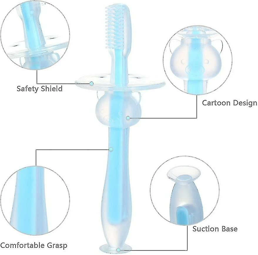 Unbranded Baby Toothbrush, Soft Silicone With Baby Toothbrush, Durable Bristles - Image 2