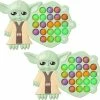 Liangnv Baby Yoda Fidget Brinquedo Bonito Yoda Fidget Toy Toy Pop Bubble Reduzir O Estresse E A Ansiedade Especialmente Para Crianças E Adultos (yoda-2pcs)