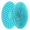 Gegong Silicone Soft Baby Bath Brush Infant Scalp Body Massage Skin Cleaning Shower Brushblue