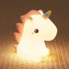 Unbranded Einhorn Nachtlicht Kinder, Kawaii Nachtlicht Baby, Led Nachttischlampe Babyzimmer, Usb Silikon Stilllicht Dimmbar Touch Fr Mdchen Frauen,farbwechsel S
