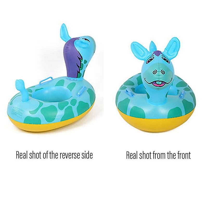 Unbranded Baby Swimming Ring Thickened Pvc Inflatable Animal Boat Ride Water Sports Products New - Image 4