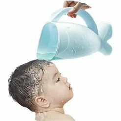 Unbranded Baby Shampoo Rinse Cup Whale Shape Bath Rinser Pail Para Crianças Lavagem De Cabelo Lavagem Shampoo