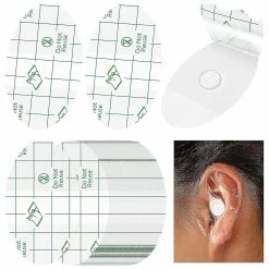 Unbranded 60pcs Ear Covers Para O Chuveiro, Baby Water Waterproof Ear Stickers Newborn Ear Protection For Swim Shower