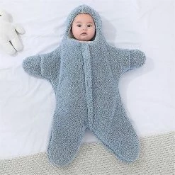 Unbranded 0-6 Months Newborn Keeping Warm Baby Sleeping Bag Starfish Baby Siamese Clothes