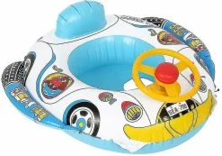 Unbranded Baby Swimming Ring Floating Boat Water Toy Pvc Inflatable Swimming Seat Ring