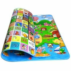 GAMMA Play Mat, 200 X 180cm/180 X 120cm Duplo Grande Tapete De Rastreamento Não-Deslizamento, Lados Duplos Playable Baby Baby Crawl Mat, Adequado Como Um Tapete Rastejante Para K