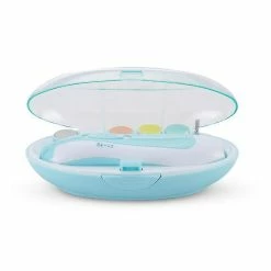 Unbranded 6 Em 1 Electric Baby Nail File Clippers Trimmer Toddler Kit, Azul