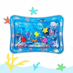 Syxlcygjf Baby Water Mat Inflável Bebê Play Mat Centro De Atividades Para Bebês Brinquedos De Bebê De 0 A 24 Meses, Presentes Para Meninos Recém-nascidos