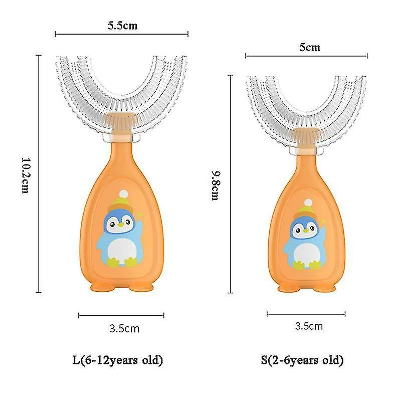 Unbranded 0-6years 360 Degree U-shaped Children Toothbrush Teethers Soft Silicone Baby Brush Kids Teeth Oral C - Image 4