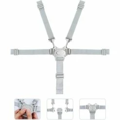 Unbranded 5 Point Seat Belt, High Chair Seat Belt, Adjustable Stroller Seat Belt, Baby High Chair Strollers And Strollers
