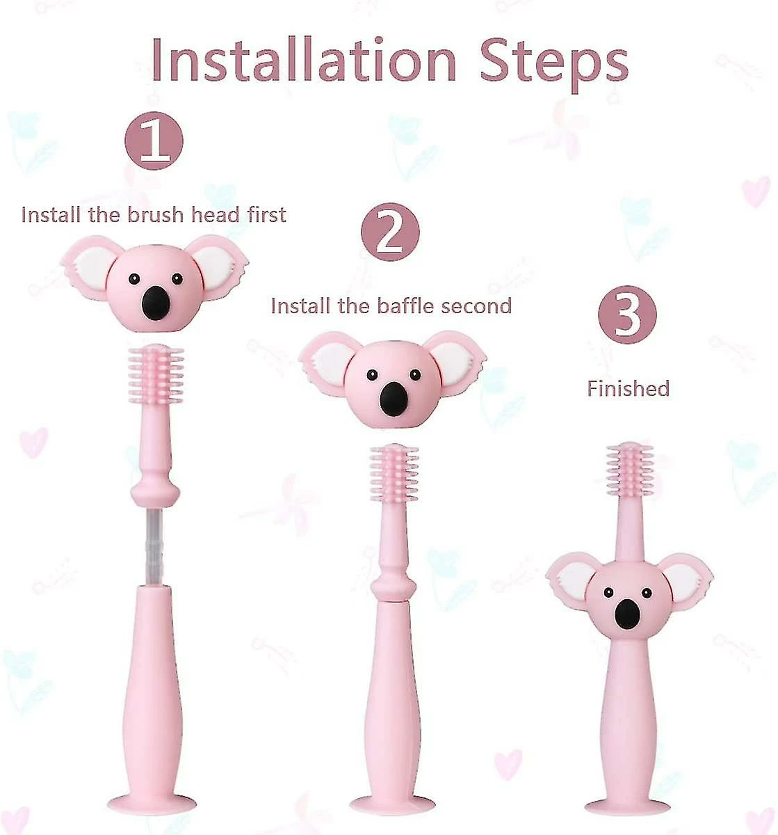 Unbranded Baby Toothbrush, Soft Silicone Baby Toothbrush, Fda Approved Bpa Free, Babi Dental Learning Toothbrush,cg - Image 5