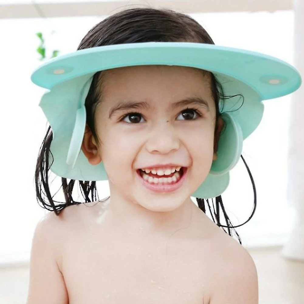 Unbranded Home Baby Shower Washing Hair Ear Protection For Kids Shampoo Cap Wide Brim,blue,11 - Image 2