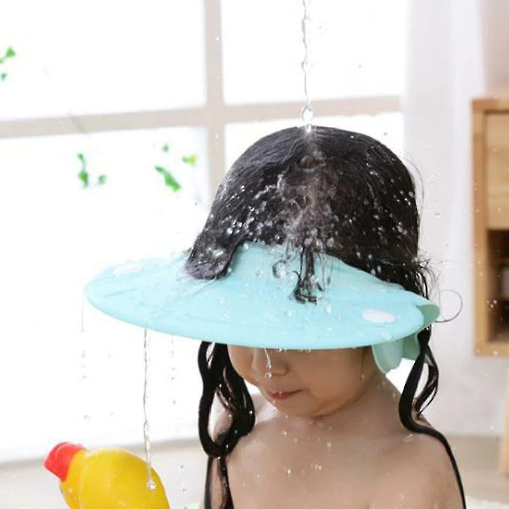 Unbranded Home Baby Shower Washing Hair Ear Protection For Kids Shampoo Cap Wide Brim,blue,11 - Image 5
