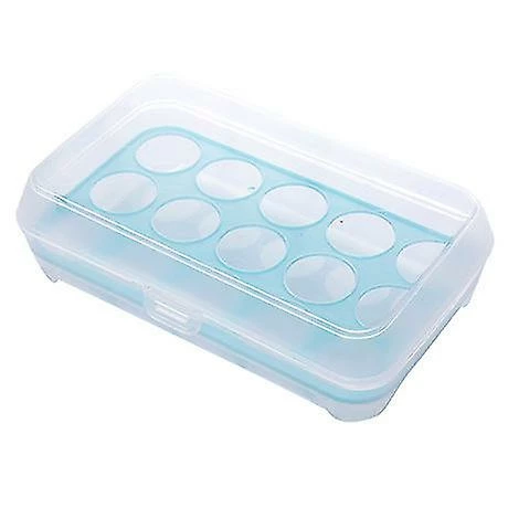 Unbranded 15 Grids Eggs Storage Box Refrigerator Fresh Food Container Case Portable Wild Picnic Egg Organizer Egg Box Holder Free Shipping