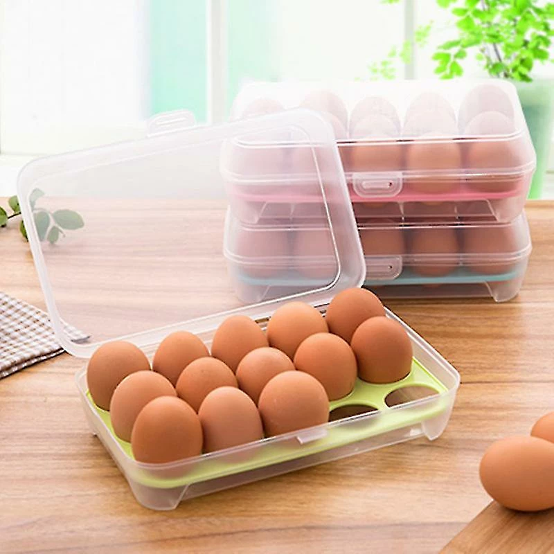 Unbranded 15 Grids Eggs Storage Box Refrigerator Fresh Food Container Case Portable Wild Picnic Egg Organizer Egg Box Holder Free Shipping - Image 3
