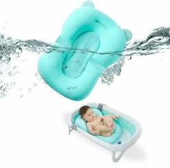 Sundxd Universal Newborn Baby Bath Pad, Floating Soft Baby Bath Pillow Adjustable Non-slip Bath Seat Pad Bath Cushion For Bathtub For 0-18 Months Newborn Bab