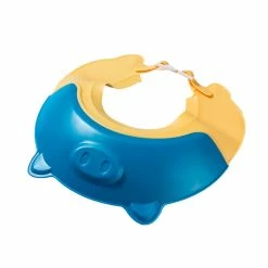 Caraele Baby Shower Shampoo Cap Adjustable Piggy Shaped Shampoo Visor Cap Wash Hair Shield Hat Soft Baby Kids Children Shampoo Shower