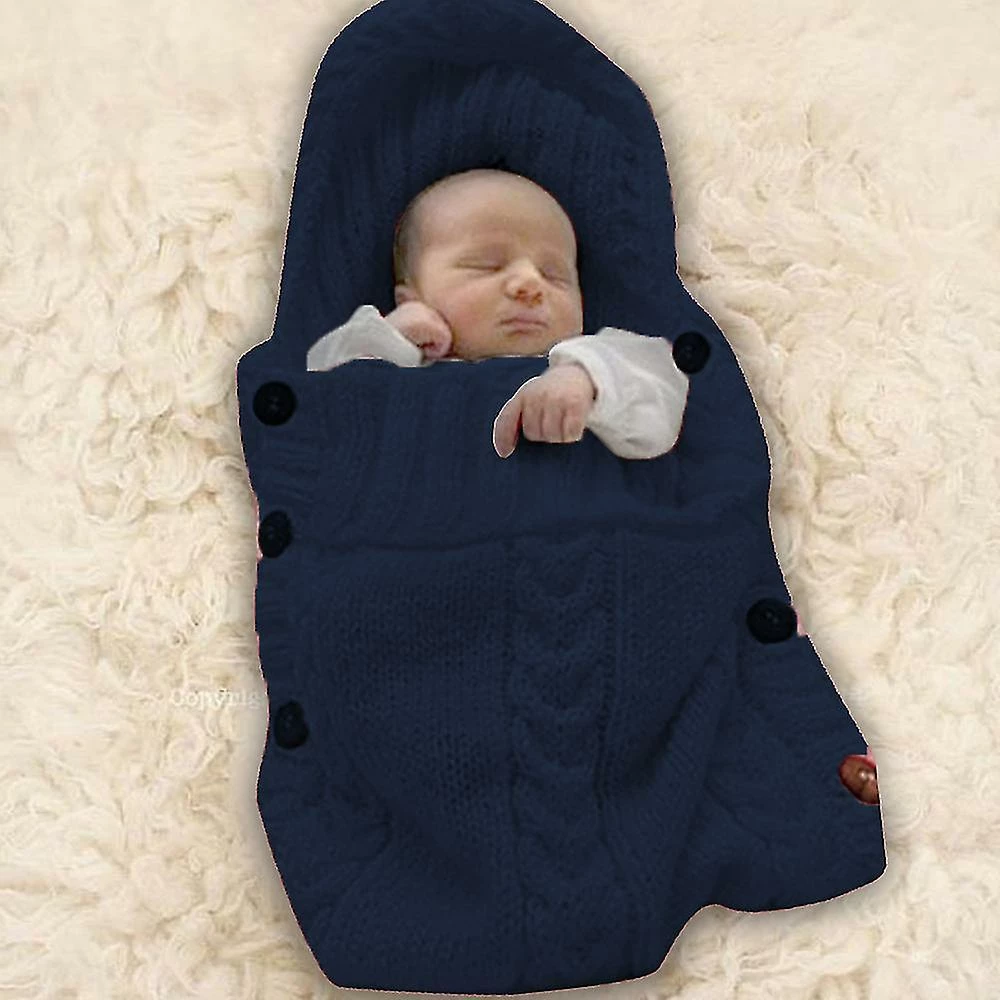 Unbranded Newborn Baby Wrap Swaddle Blanket Knit Sleeping Bag - Image 3