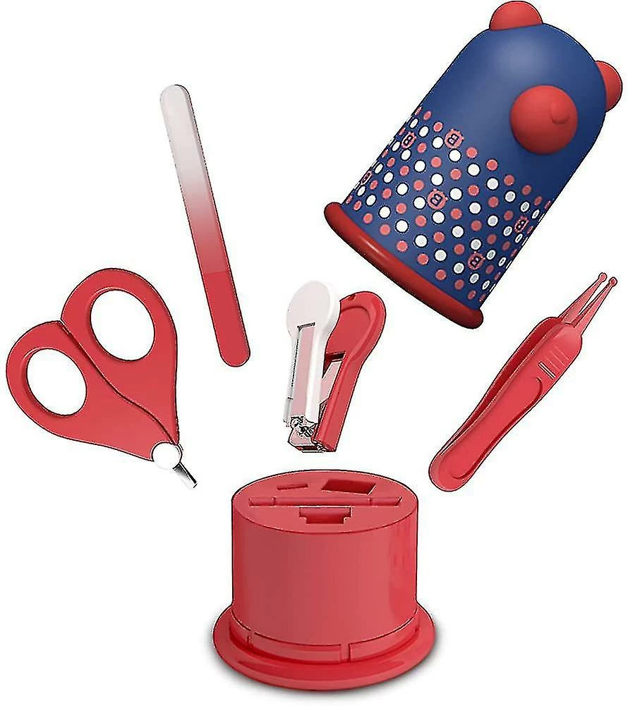Unbranded Baby Manicure Set,baby Manicure Kit 4 In 1 With Case,baby Nail Clippers,scissors, File And Raoliang