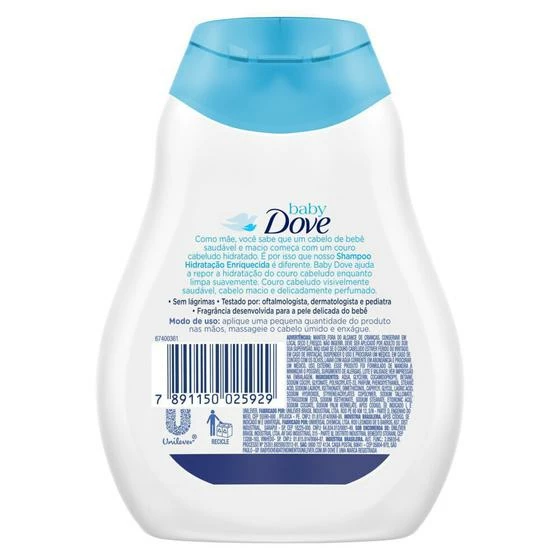 Shampoo Dove Baby Hidratação Enriquecida 200ml - Image 3