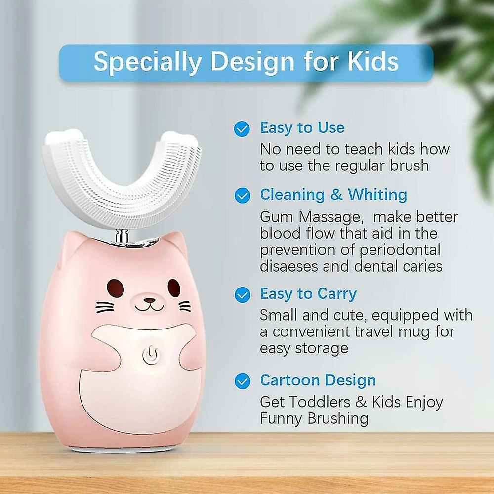 Unbranded Children's Electric Toothbrush Baby Rechargeable Waterproof Automatic Intelligent Mouth Containing,z - Image 3