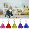 Bihd Simple Dimple Keyring Pop It Sensory Fidget Toy Adult Baby Stress Relief Keychain